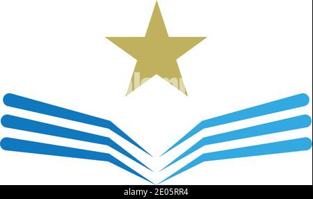 book logo and bookstore icon vector design template Book Logo Template vector Illustration design Stock Vector