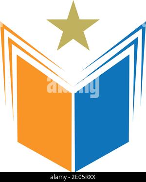 book logo and bookstore icon vector design template Book Logo Template vector Illustration design Stock Vector