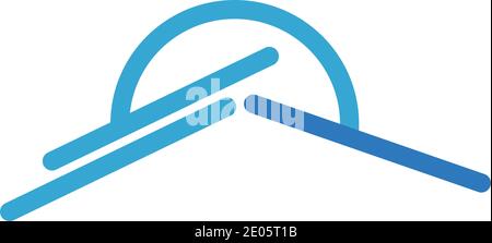Bridge Logo Template vector icon illustration design Stock Vector