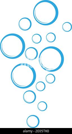 Bubble water vector illustration design template Stock Vector