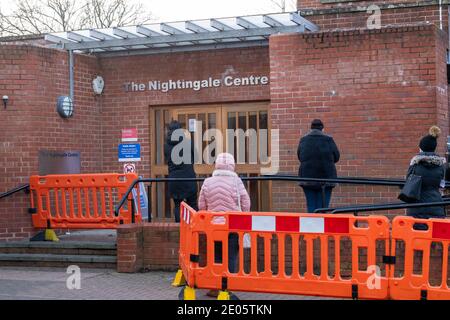 Brentwood Essex 30th December 2020 Brentwood, Essex has the highest covid-19 infection rate in England and Essex has declared a 'Critical incident' due to pressure on hospitals and NHS facilities. The fast Lateral Flow Test centre in Brentwood was nearly deserted Credit: Ian Davidson/Alamy Live News Stock Photo
