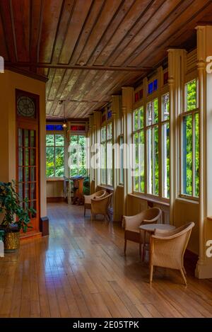 DUNEDIN, NEW ZEALAND, JANUARY 31, 2020: Interior of Larnach castle in Dunedin, New Zealand Stock Photo