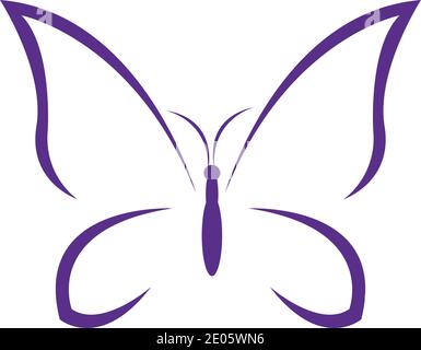 Beauty Butterfly Vector icon design Stock Vector