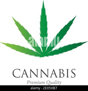Cannabis leaf vector illustration icon design vector cannabis or marijuana icon logo for medical or pharmacy industry Stock Vector