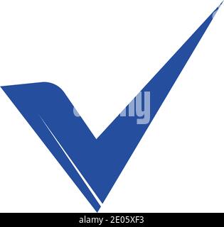 check mark icon vector illustration design template Stock Vector