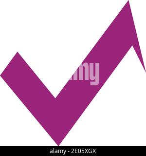 check mark icon vector illustration design template Stock Vector