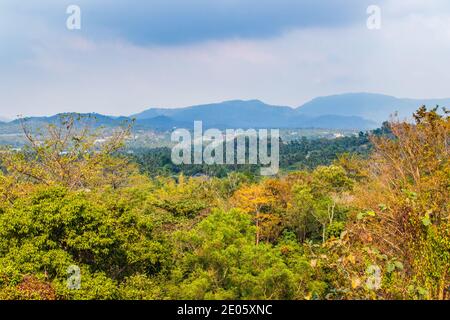 the landscape around Wat Khao Tabak in Si Racha Thailand Asia Stock Photo