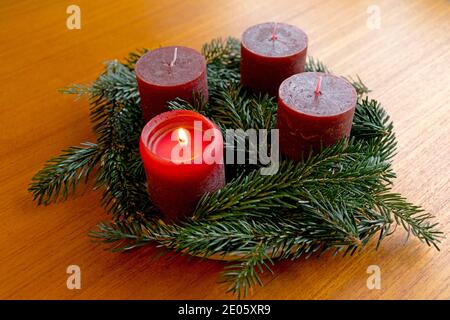 Advent wreath Stock Photo