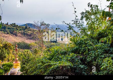 the landscape around Wat Khao Tabak in Si Racha Thailand Asia Stock Photo