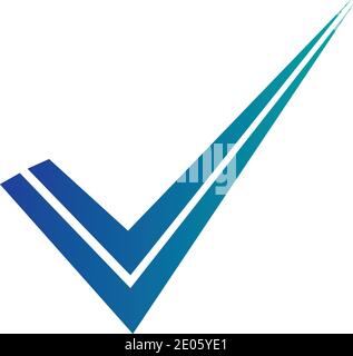 check mark icon vector illustration design template Stock Vector