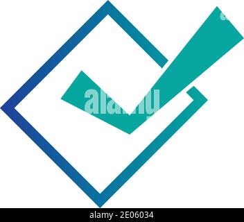 check mark icon vector illustration design template Stock Vector