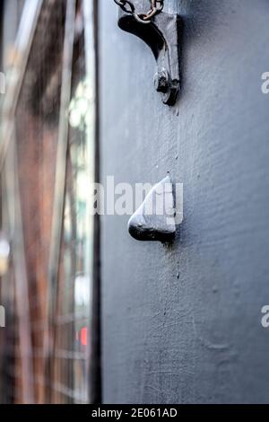 One of the Seven Noses of Soho on Bateman Street, London, UK Stock Photo