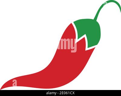 chili hot symbol and logo vector icon Stock Vector