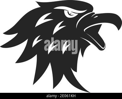 eagle Head character sport mascot Design Stock Vector