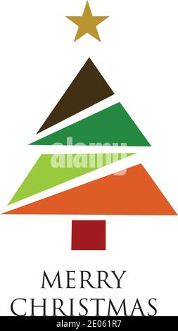 Christmas tree Vector Illustration. Stock Vector