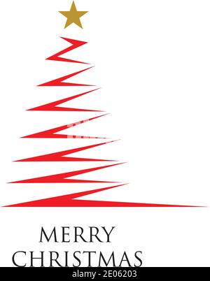 Christmas tree Vector Illustration. Stock Vector