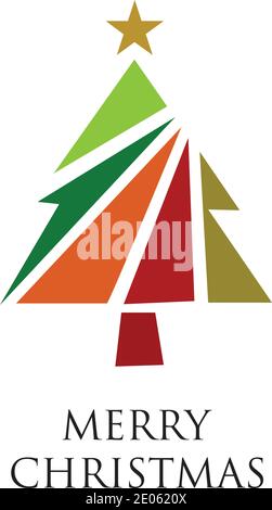 Christmas tree Vector Illustration. Stock Vector