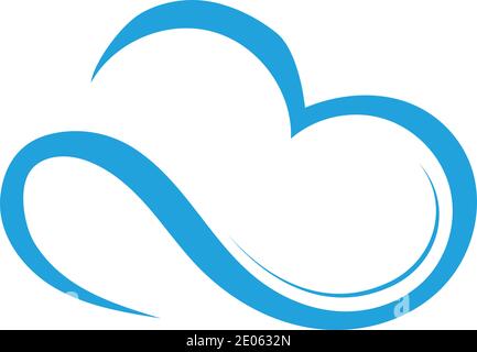 Cloud logo template vector illustration design icons Stock Vector
