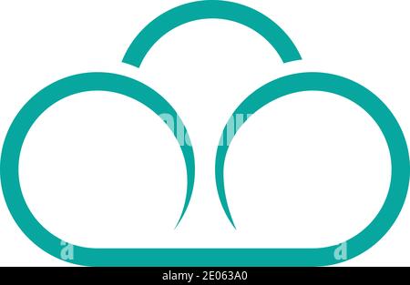 Cloud logo template vector illustration design icons Stock Vector