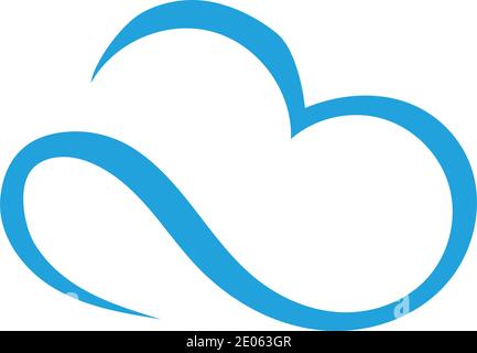Cloud logo template vector illustration design icons Stock Vector