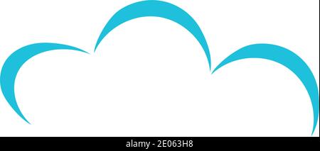 Cloud logo template vector illustration design icons Stock Vector