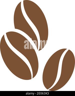 coffee bean icon vector illustration template Stock Vector