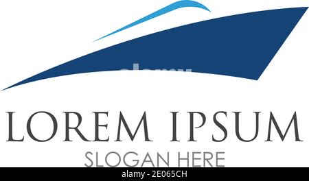 Cruise ship logo images illustration design Stock Vector