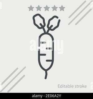turnip vector icon modern simple vector illustration Stock Vector