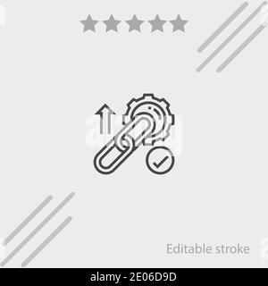 backlink vector icon modern simple vector illustration Stock Vector