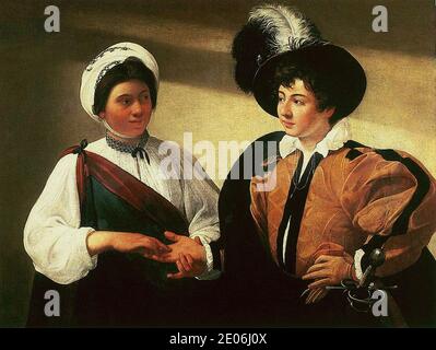 Le Caravage - Diseuse de bonne aventure2. Stock Photo