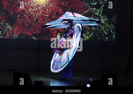 Dance of the dervishes of tanura Stock Photo
