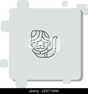 genie vector icon modern simple vector illustration Stock Vector