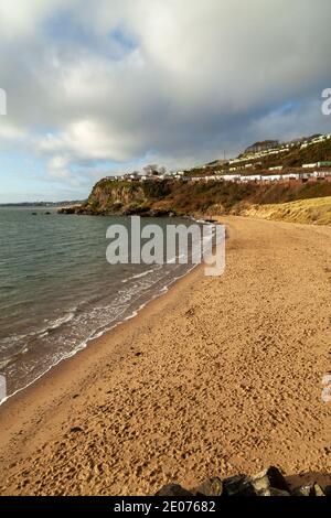 The sandy beach at Pettycur Bay, Kinghorn, Fife, Scotland. Stock Photo