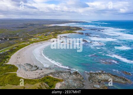 Aerial view of Nelson Bay at Tasmania, Australia Stock Photo