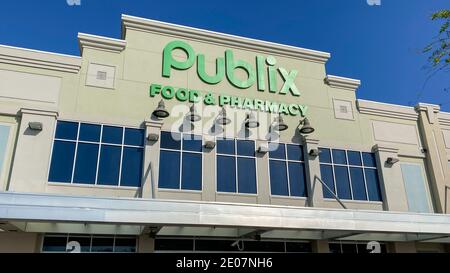 Orlando, FL USA - March 30, 2020: The exterior of the Baldwin Park