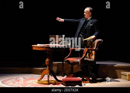 Dominique Pinon performing new play 'Inconnu a cette adresse' at Theatre Antoine in Paris, France, on january 6,2012.Photo by Alban Wyters/ABACAPRESS.COM Stock Photo