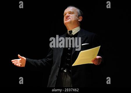 Dominique Pinon performing new play 'Inconnu a cette adresse' at Theatre Antoine in Paris, France, on january 6,2012.Photo by Alban Wyters/ABACAPRESS.COM Stock Photo