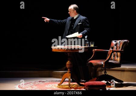 Dominique Pinon performing new play 'Inconnu a cette adresse' at Theatre Antoine in Paris, France, on january 6,2012.Photo by Alban Wyters/ABACAPRESS.COM Stock Photo