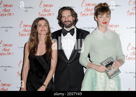 Elisa Sednaoui Frederic Beigbeder And Louise Bourgoin Attending The Premiere Of The Movie L Amour Dure