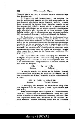 Lehrbuch der organischen Chemie (Kekule) II 304. Stock Photo