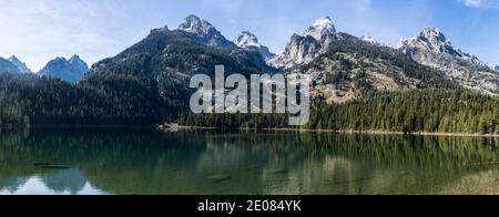 Scenic view of the Grand Teton National Park Stock Photo - Alamy