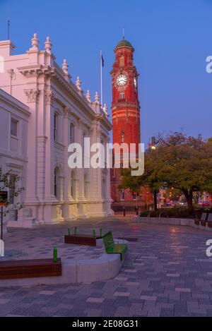 Launceston town hall and post office buildings in tasmania, Australia Stock Photo