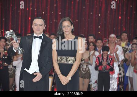 Princess Stephanie of Monaco gives the Silver clown to Azzario sister ...