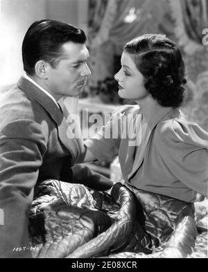 CLARK GABLE and MYRNA LOY in TEST PILOT 1938 director VICTOR FLEMING original story Frank Wead music Franz Waxman Metro Goldwyn Mayer Stock Photo