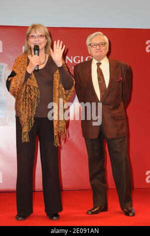 Marina Vlady and Roger Carel attending the 7th International Meeting of Cinema opening night and the Henri-Langlois Award ceremony held at the City Hall of Vincennes, near Paris, France on January 27, 2012. Photo by Mireille Ampilhac/ABACAPRESS.COM Stock Photo