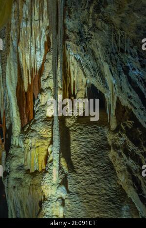 Marakoopa cave in Tasmania, Australia Stock Photo