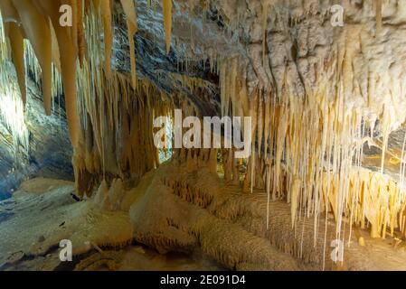 Marakoopa cave in Tasmania, Australia Stock Photo