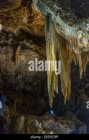 Marakoopa cave in Tasmania, Australia Stock Photo