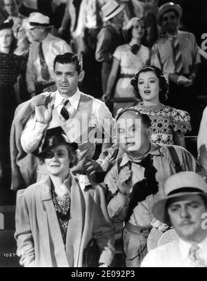 CLARK GABLE and MYRNA LOY in TEST PILOT 1938 director VICTOR FLEMING original story Frank Wead music Franz Waxman Metro Goldwyn Mayer Stock Photo