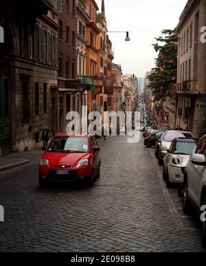 AJAXNETPHOTO. 2015. ROME, ITALY. - VIEW LOOKING ALONG VIA DEL QUATTRO FONTANE. PHOTO:JONATHAN EASTLAND/AJAX REF:GXR151012 5765 Stock Photo